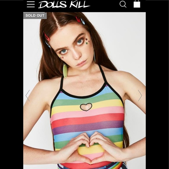 EUC Lazy Oaf Halter sz S. Dolls kill. Worn once. - Picture 5 of 12